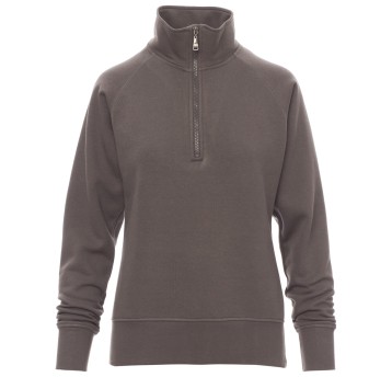 BLUZA NA ZAMEK KRÓTKI MIAMI+LADY - ZADYMIONY