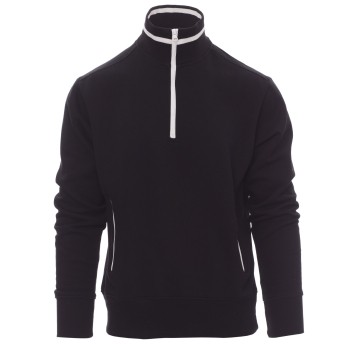 BLUZA NA ZAMEK KRÓTKI RIO - CZARNY-BIAŁY