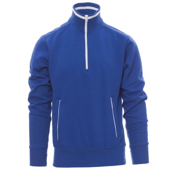 BLUZA NA ZAMEK KRÓTKI RIO - KRÓLEWSKI NIEBIESKI-BIAŁY