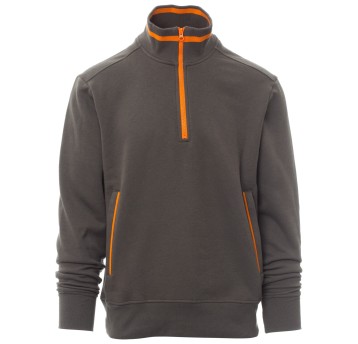 BLUZA NA ZAMEK KRÓTKI RIO - ZADYMIONY-POMARAŃCZOWY