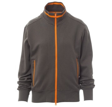 BLUZA NA ZAMEK MELBOURNE - ZADYMIONY-POMARAŃCZOWY