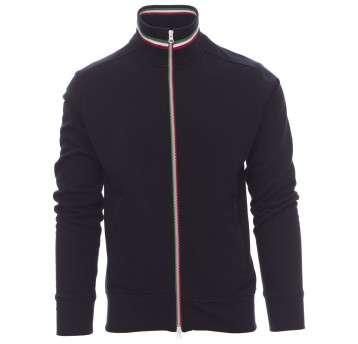 BLUZA NA ZAMEK NAZIONALE - GRANATOWY-WŁOCHY