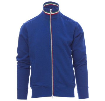 BLUZA NA ZAMEK NAZIONALE - KRÓLEWSKI NIEBIESKI-WŁOCHY