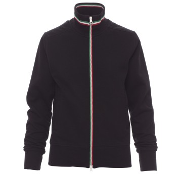 BLUZA NA ZAMEK NAZIONALE LADY - CZARNY-WŁOCHY