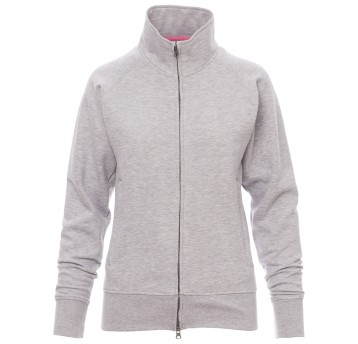 BLUZA NA ZAMEK PANAMA+LADY MELANGE - SZARY MELANŻ