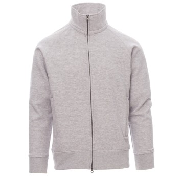 BLUZA NA ZAMEK PANAMA+ MELANGE - SZARY MELANŻ