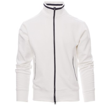 BLUZA NA ZAMEK SYDNEY - BIAŁY-GRANATOWY