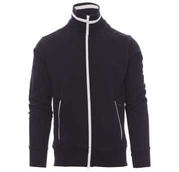 BLUZA NA ZAMEK SYDNEY - GRANATOWY-BIAŁY