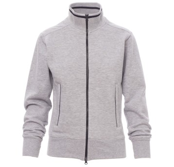 BLUZA NA ZAMEK SYDNEY MELANGE - SZARY MELANŻ-GRANATOWY