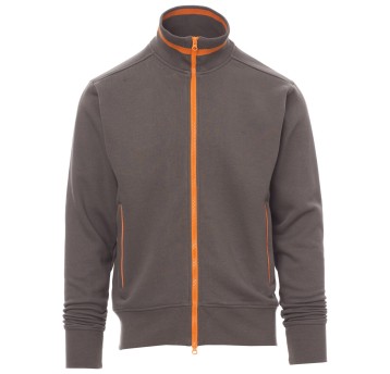 BLUZA NA ZAMEK SYDNEY - ZADYMIONY-POMARAŃCZOWY