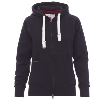 BLUZA NA ZAMEK Z KAPTUREM DALLAS+LADY - GRANATOWY