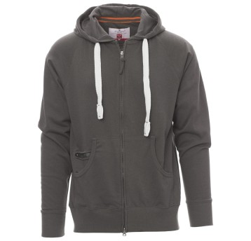 BLUZA NA ZAMEK Z KAPTUREM HAWAII+ - ZADYMIONY