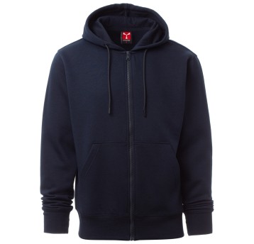 BLUZA NA ZAMEK Z KAPTUREM PONTIAC - GRANATOWY