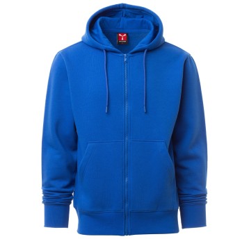 BLUZA NA ZAMEK Z KAPTUREM PONTIAC - KRÓLEWSKI NIEBIESKI