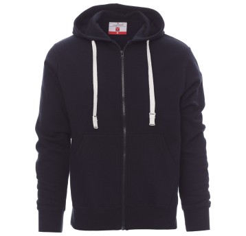 BLUZA NA ZAMEK Z KAPTUREM PORTLAND - GRANATOWY