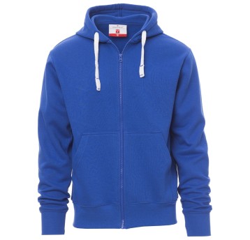 BLUZA NA ZAMEK Z KAPTUREM PORTLAND - KRÓLEWSKI NIEBIESKI