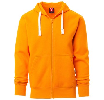 BLUZA NA ZAMEK Z KAPTUREM PORTLAND - POMARAŃCZOWY