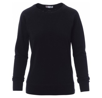 BLUZA OKRĄGŁY DEKOLT MALIBU+LADY - CZARNY