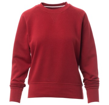 BLUZA OKRĄGŁY DEKOLT MISTRAL+LADY - BORDOWY