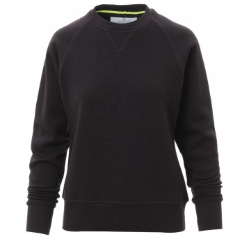 BLUZA OKRĄGŁY DEKOLT MISTRAL+LADY - CZARNY