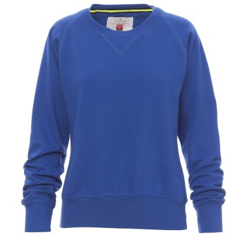 BLUZA OKRĄGŁY DEKOLT MISTRAL+LADY - KRÓLEWSKI NIEBIESKI