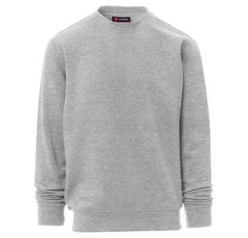 BLUZA OKRĄGŁY DEKOLT NEW ORLEANS MELANGE - SZARY MELANŻ