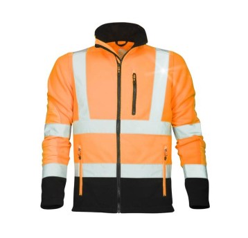 BLUZA OSTRZEGAWCZA Z POLARU SIGNAL - POMARAŃCZOWY