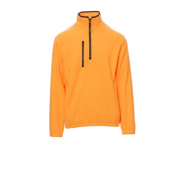 BLUZA POLAR KRÓTKI ZAMEK MĘSKA PIRENEI - POMARAŃCZOWY