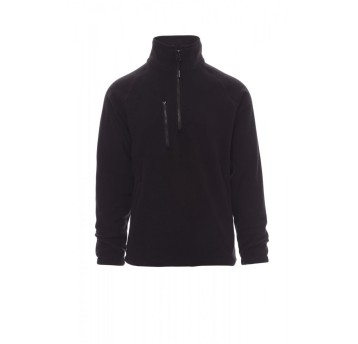 BLUZA POLAR KRÓTKI ZAMEK UNISEX DOLOMITI+ - CZARNY