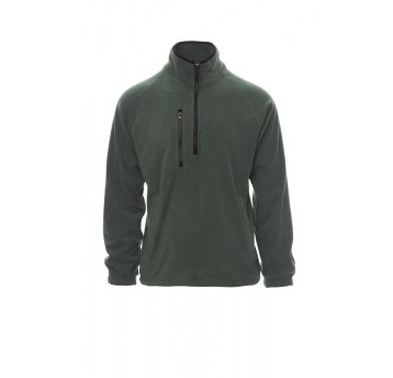 BLUZA POLAR KRÓTKI ZAMEK UNISEX DOLOMITI+ - ZIELONY