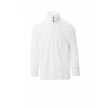BLUZA POLAR KRÓTKI ZAMEK UNISEX SOFT+ - BIAŁY
