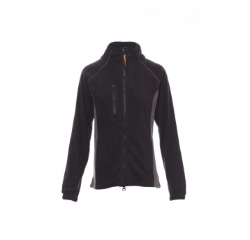 BLUZA POLAR ROZPINANA DAMSKA ASPEN+LADY - CZARNY/SZARY STALOWY