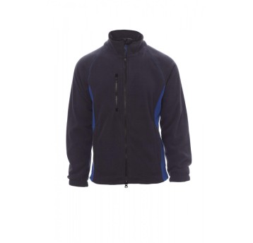 BLUZA POLAR ROZPINANA MĘSKA ASPEN+ - GRANATOWY/KRÓLEWSKI NIEBIESKI