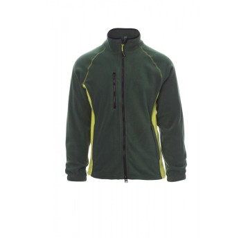BLUZA POLAR ROZPINANA MĘSKA ASPEN+ - ZIELONY/JASKRAWOZIELONY