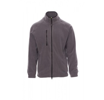 BLUZA POLAR ROZPINANA MĘSKA NORWAY - SZARY STALOWY