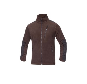 BLUZA POLAROWA 4TECH - BRĄZOWY