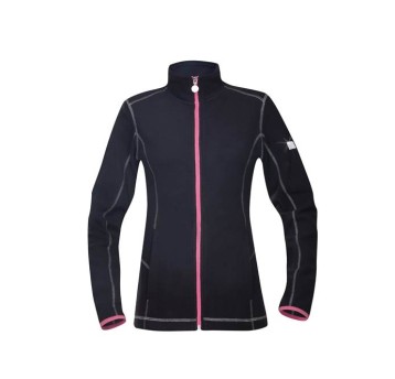 BLUZA POLAROWA FLORET DAMSKA - CZARNY