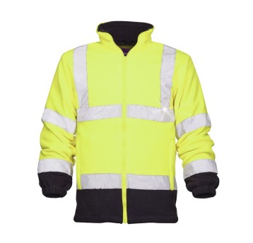 BLUZA POLAROWA ODBLASKOWA HI-VIZ REF401 - ŻÓŁTY