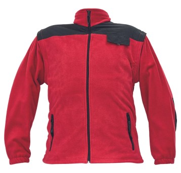 BLUZA POLAROWA RANDWIK - CZERWONY