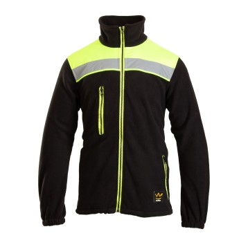 BLUZA POLAROWA SEVEN KINGS RIVAL - CZARNY/ŻÓŁTY