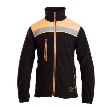 BLUZA POLAROWA SEVEN KINGS RIVAL - CZARNY/ŻÓŁTY