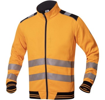 BLUZA POLAROWA SIGNAL - POMARAŃCZOWY-CZARNY