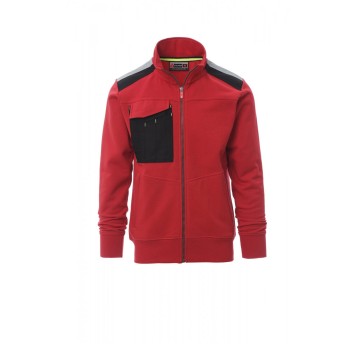 BLUZA ROBOCZA ROZPINANA MĘSKA WORK 2.0 - CZERWONY
