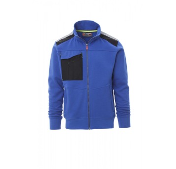 BLUZA ROBOCZA ROZPINANA MĘSKA WORK 2.0 - KRÓLEWSKI NIEBIESKI