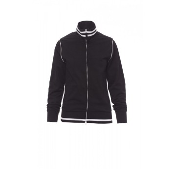 BLUZA ROZPINANA DAMSKA DERBY LADY - CZARNY/BIAŁY