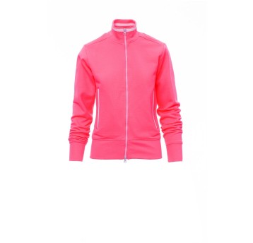 BLUZA ROZPINANA DAMSKA MELBOURNE FLUO - FUKSJOWY FLUO/BIAŁY