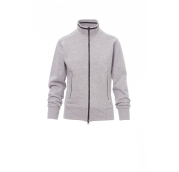 BLUZA ROZPINANA DAMSKA MELBOURNE MELANGE - SZARY MELANŻ/GRANATOWY