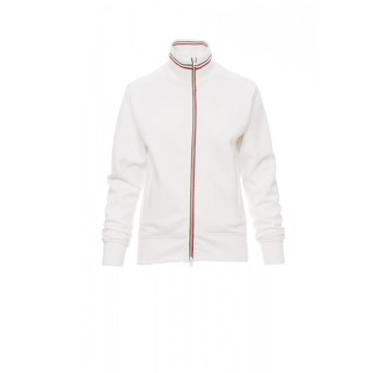 BLUZA ROZPINANA DAMSKA NAZIONALE LADY - BIAŁY/WŁOCHY