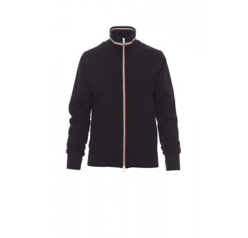 BLUZA ROZPINANA DAMSKA NAZIONALE LADY - CZARNY/WŁOCHY