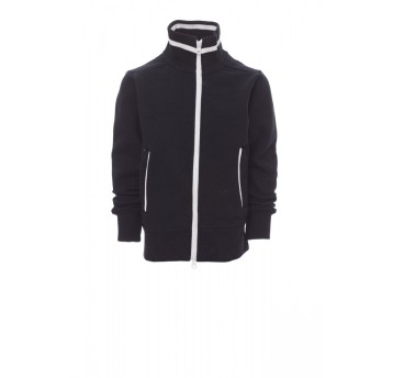 BLUZA ROZPINANA DZIECIĘCA JUNIOR+ - CZARNY/BIAŁY